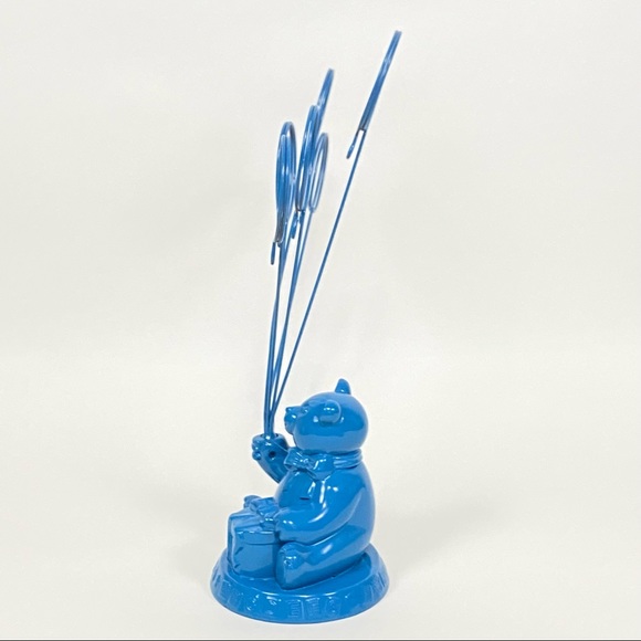 VINTAGE Godinger BLUE Teddy Bear Photo Holder - Picture 15 of 17